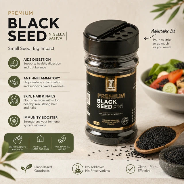 Premium Black Seed (Nigella Sativa) – 100g | No Additives & Non-GMO