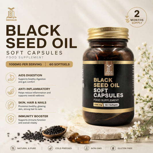 Black Seed Oil Capsules (Softgels) Darussalam