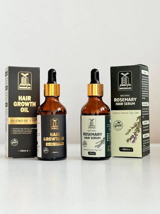 Hair Growth Oil & Rosemary Oil Bundle Set