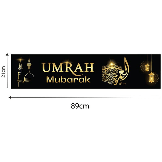 Umrah Mubarak Wall Decorations Banners - Darussalam