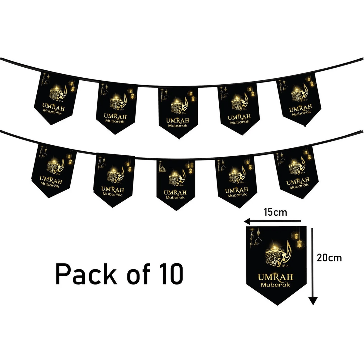 Umrah Mubarak Wall Decorations Bunting - Darussalam